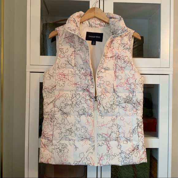 Lands End Women’s Down Puffer Vest Size S - Picture 2 of 8